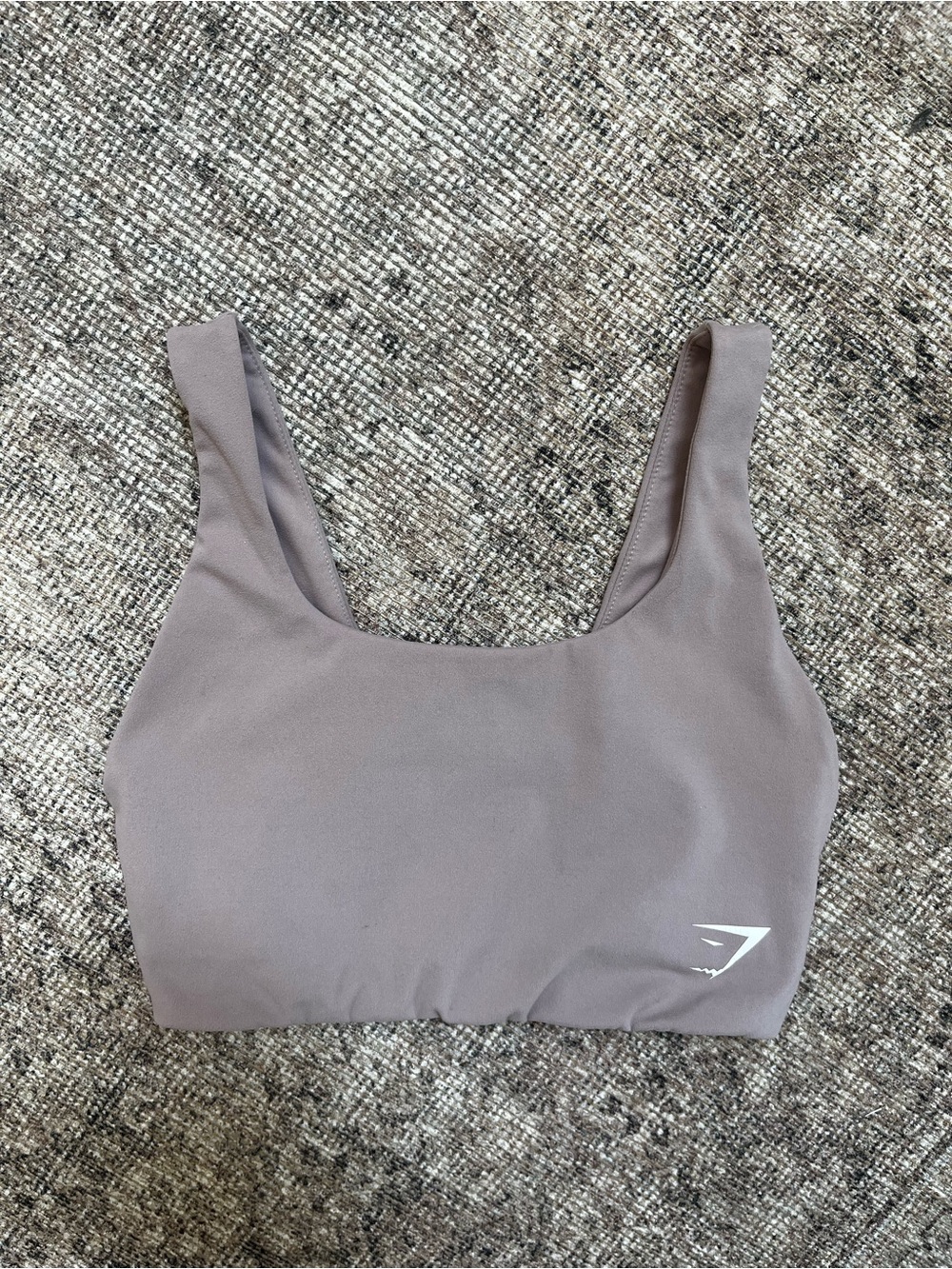 Gymshark Athletic Gym Scoop Taupe Sports Bra M